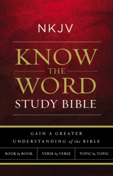 The NKJV Know the Word Study Bible is very easy to use and understand! It offers three ways of study: Book by Book, Verse by Verse and Topic by Topic