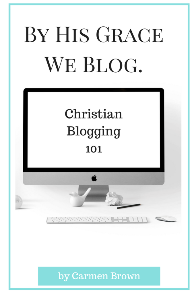 Are you called to blog? Perhaps you feel God tugging on your heart to write as a ministry but you don't know how to start. In By His Grace We Blog, Carmen Brown helps ignite the passion within you through her Godly advice about blogging.