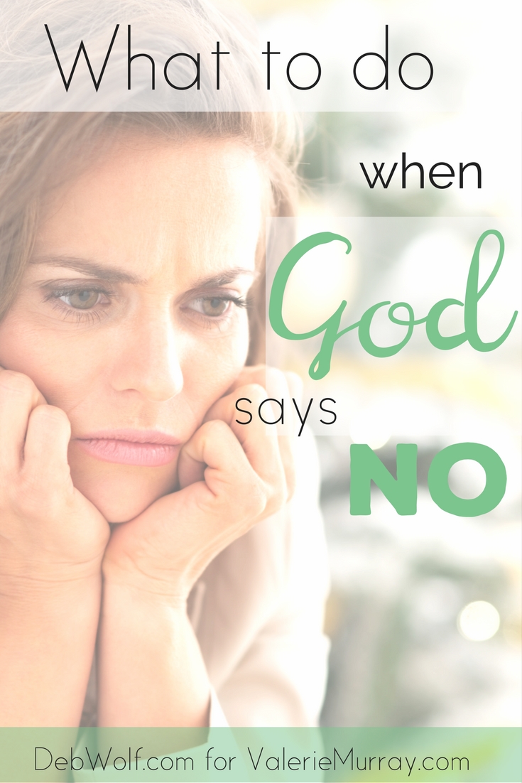What do you do when God says no and you're left with a broken heart? Here are 5 helpful things to do trust God's love and plan for you.